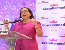 In this Loop Jamaica file photo, Labour and Social Security Minister Shahine Robinson speaks at the GraceKennedy Housekeeper Award ceremony last year.
