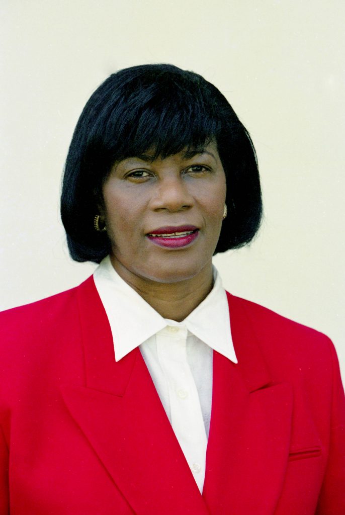 1989-1993  Hon. Portia Simpson (PNP)  Minister of Labour, Welfare and Sport
